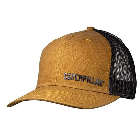 Washed Canvas Cap w/Black Trucker Mesh