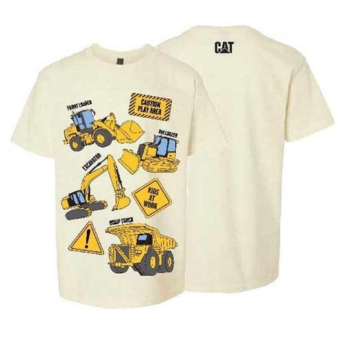 Tee del área de juegos de precaución para jóvenes