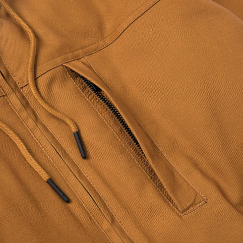 Chaqueta con capucha y forro de sherpa