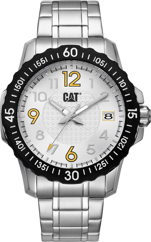 Downforce Watch White Dial w/Stainless Steel