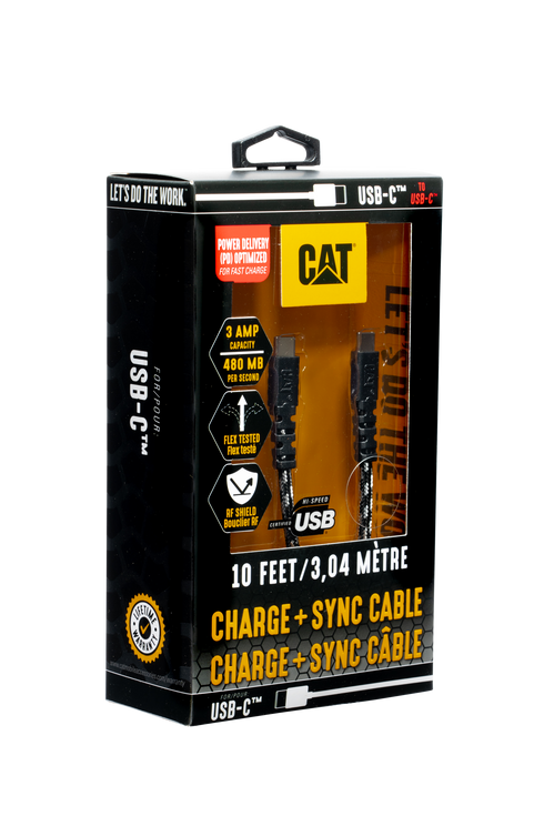 Entrega de energía USB-C a USB-C con certificación CAT®