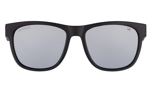 Gafas de sol Americana en negro mate con lente plateada brillante