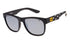 Gafas de sol Americana en negro mate con lente plateada brillante