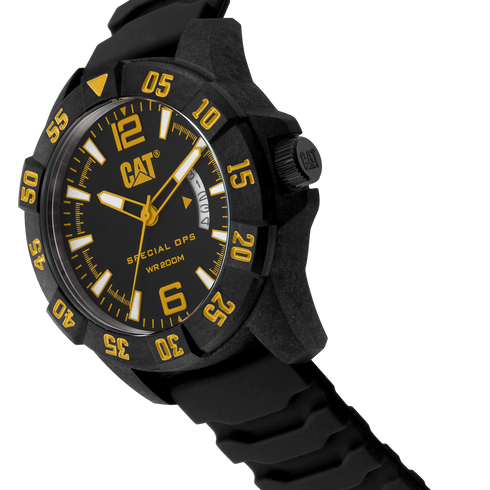 Special OPS 4 Watch Black Dial w/Silicone Strap