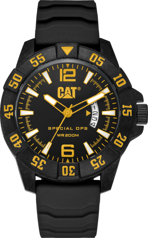Special OPS 4 Watch Black Dial w/Silicone Strap