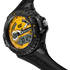 Reloj Ana-Dígito con Esfera Amarilla ABS y Correa de Caucho