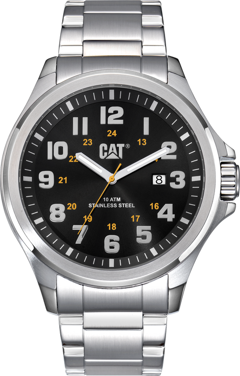 Operator 45MM 1.2 Watch Black Dial w/Stainless Steel Strap
