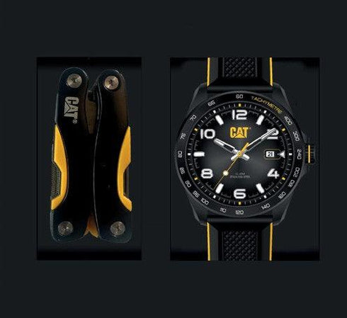Set de regalo de reloj con esfera negra