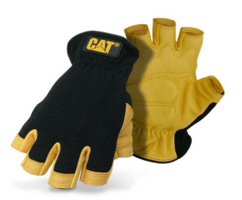 Premium Deerskin Half Finger Glove