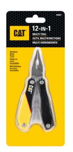 12-in-1 Multi Tool Yellow/Black Handle