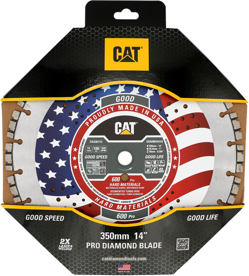 Hoja de materiales duros Cat® 600 Pro fabricada en EE. UU.