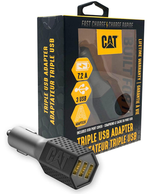 Triple USB DC Vehicle Adapter
