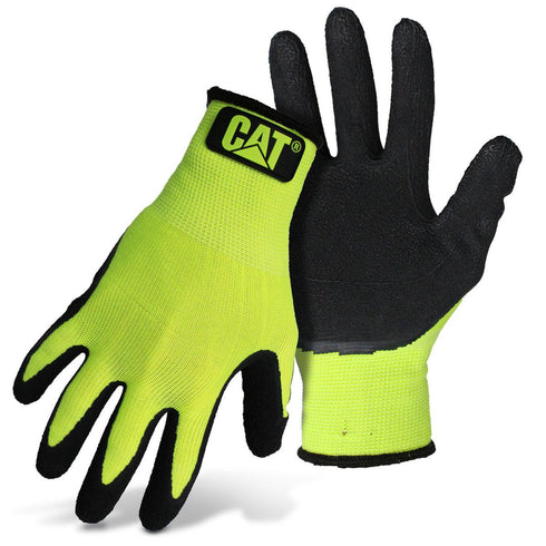 Hi-Vis Poly Knit Latexpalm Glove