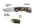 5" Drop Point Folding Knife w/Blk Handle